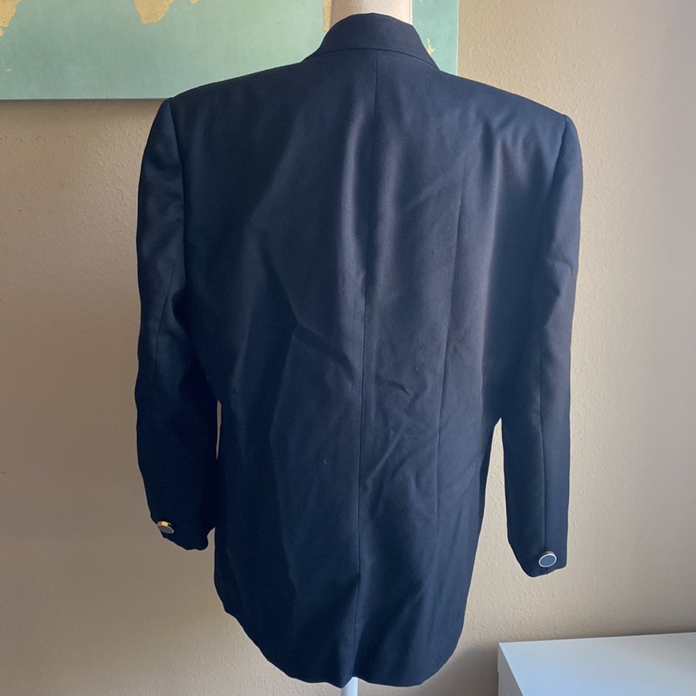 Pendleton Size 12 Black Wool Blazer - image 8